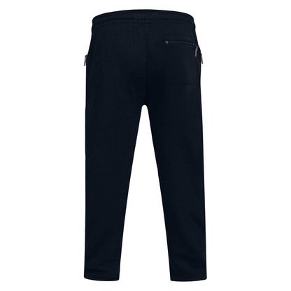 Navy - Back - Duke Mens D555 Albert Rockford Open Hem Kingsize Jogging Bottoms
