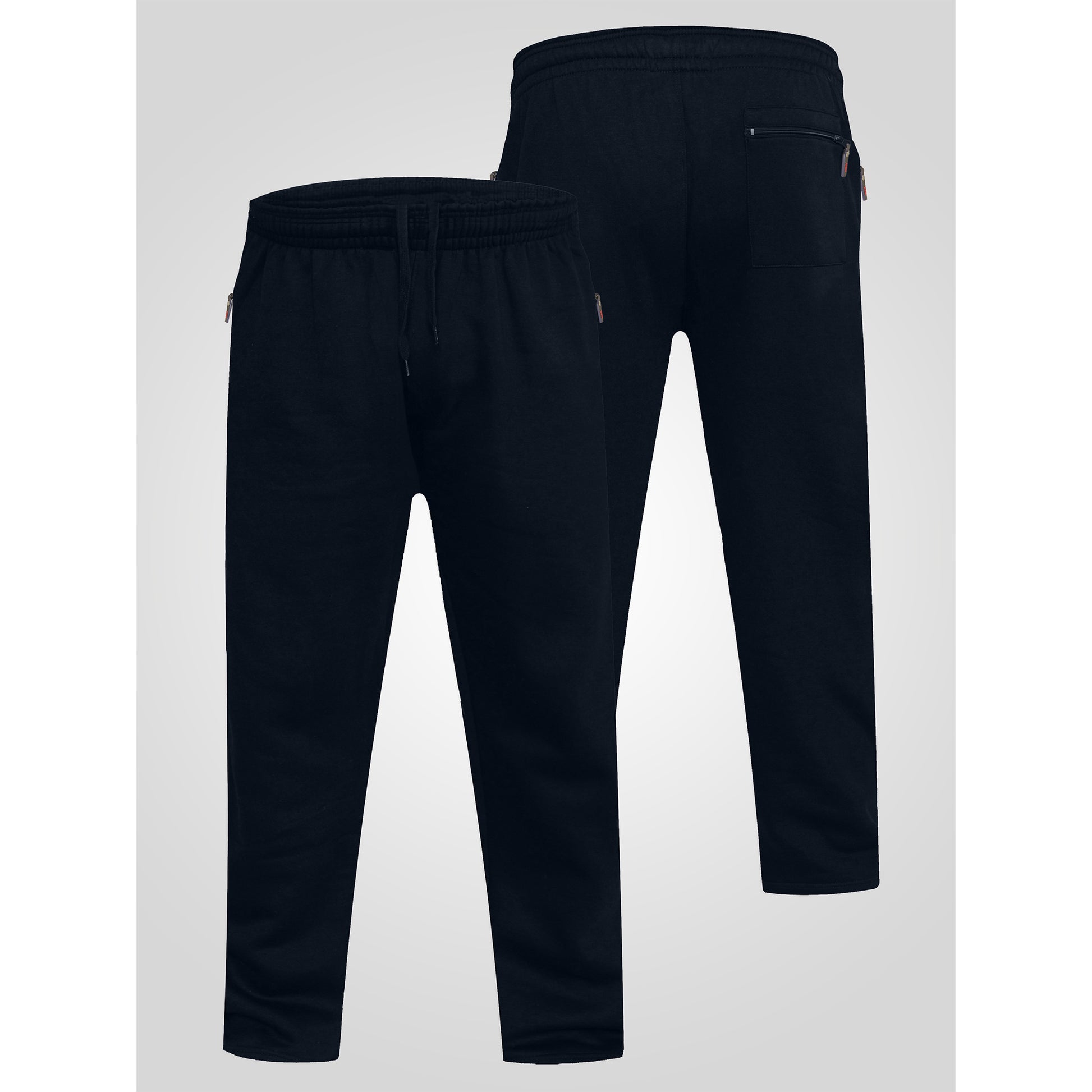 Navy - Lifestyle - Duke Mens D555 Albert Rockford Open Hem Kingsize Jogging Bottoms