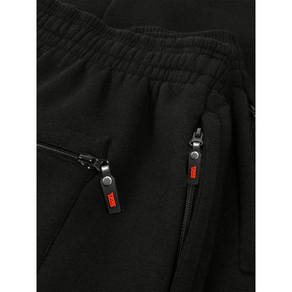 Black - Side - Duke Mens D555 Albert Rockford Open Hem Kingsize Jogging Bottoms