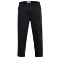 Black - Front - D555 Mens Kingsize Albert Open Hem Jogging Bottoms