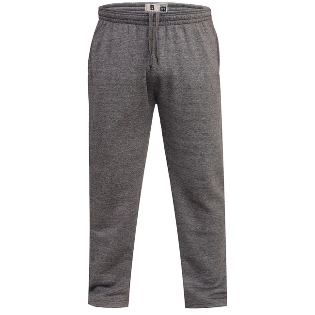 Grey - Front - Duke Mens D555 Albert Rockford Open Hem Kingsize Jogging Bottoms