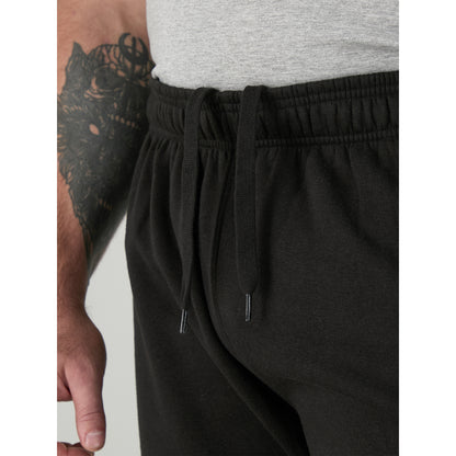 Black - Close up - Duke Mens D555 Albert Rockford Open Hem Kingsize Jogging Bottoms