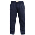 Navy - Front - D555 Mens Kingsize Albert Open Hem Jogging Bottoms