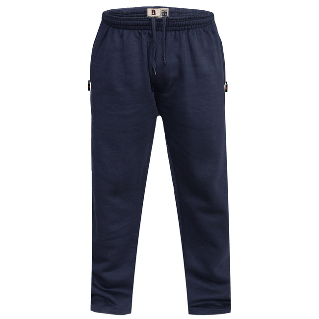 Navy - Front - Duke Mens D555 Albert Rockford Open Hem Kingsize Jogging Bottoms