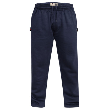 Navy - Front - Duke Mens D555 Albert Rockford Open Hem Kingsize Jogging Bottoms