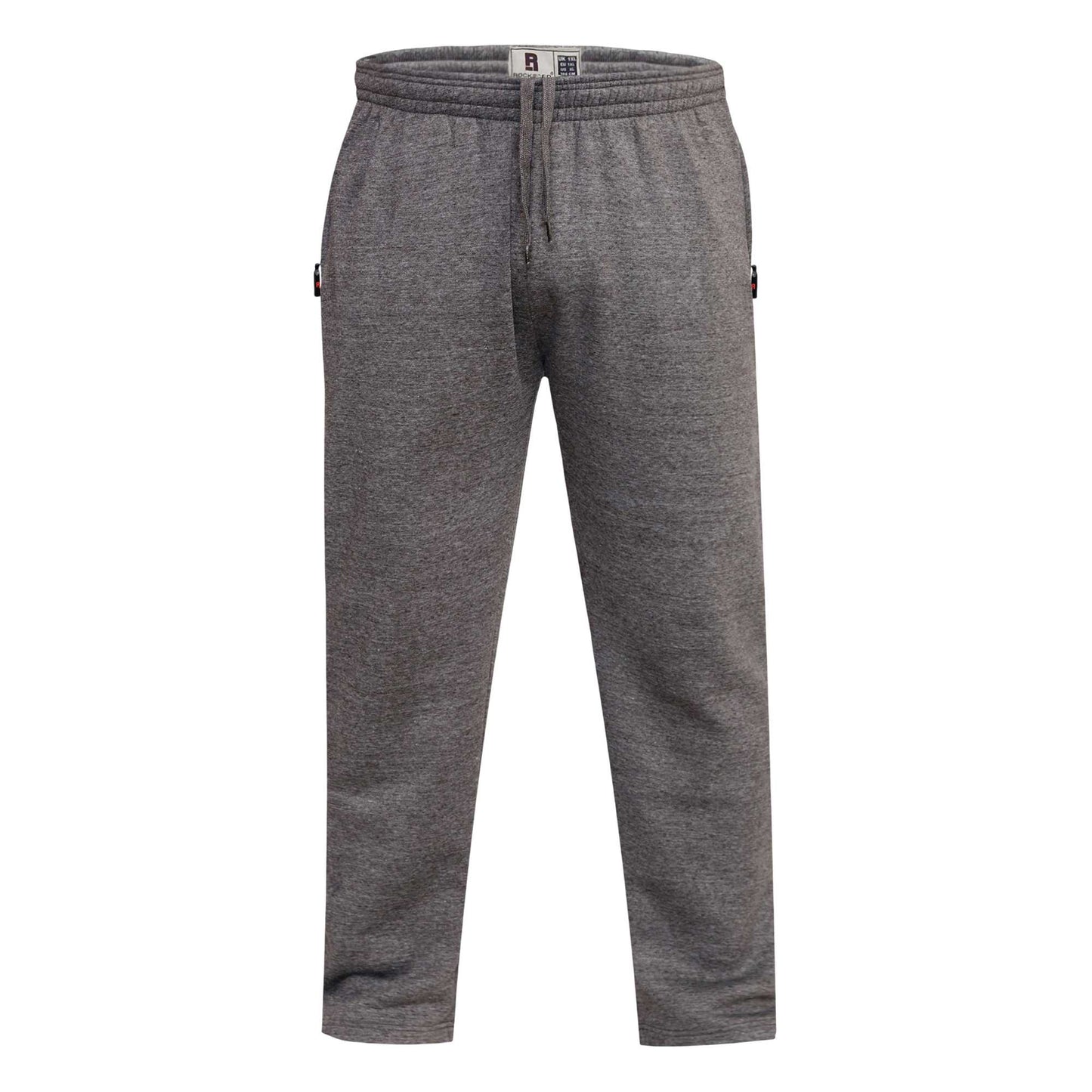 Grey - Front - Duke Mens D555 Albert Rockford Open Hem Kingsize Jogging Bottoms