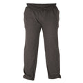 Grey - Pack Shot - Duke Mens D555 Rory Fleece Lightweight Kingsize Jogging Bottoms