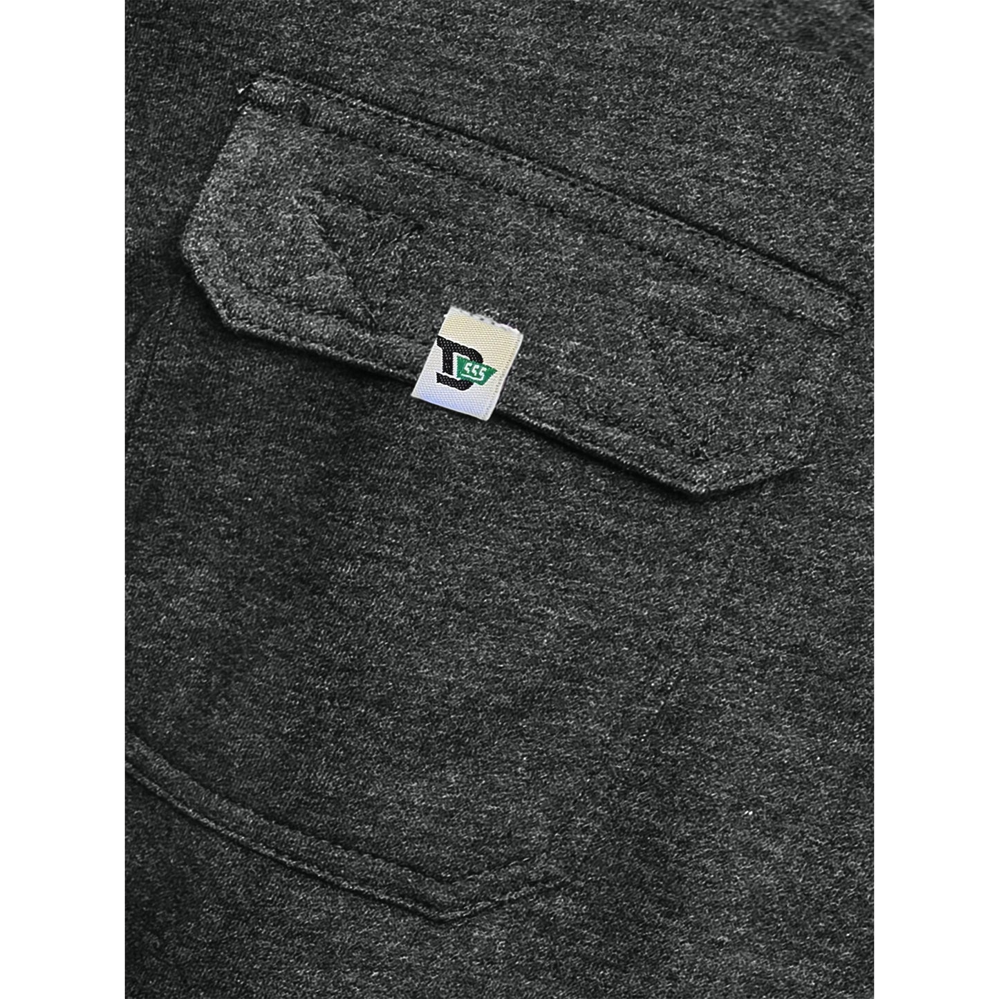 Grey - Side - Duke Mens D555 Rory Fleece Lightweight Kingsize Jogging Bottoms