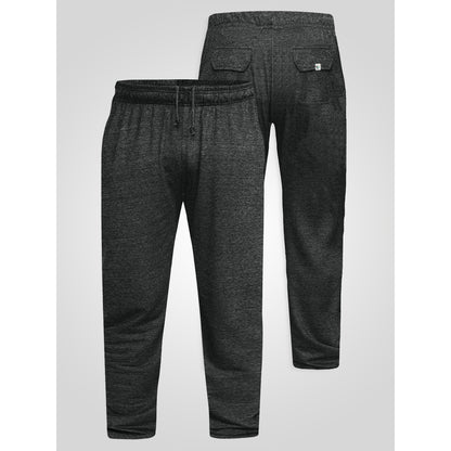 Grey - Lifestyle - Duke Mens D555 Rory Fleece Lightweight Kingsize Jogging Bottoms