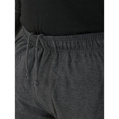 Grey - Close up - Duke Mens D555 Rory Fleece Lightweight Kingsize Jogging Bottoms