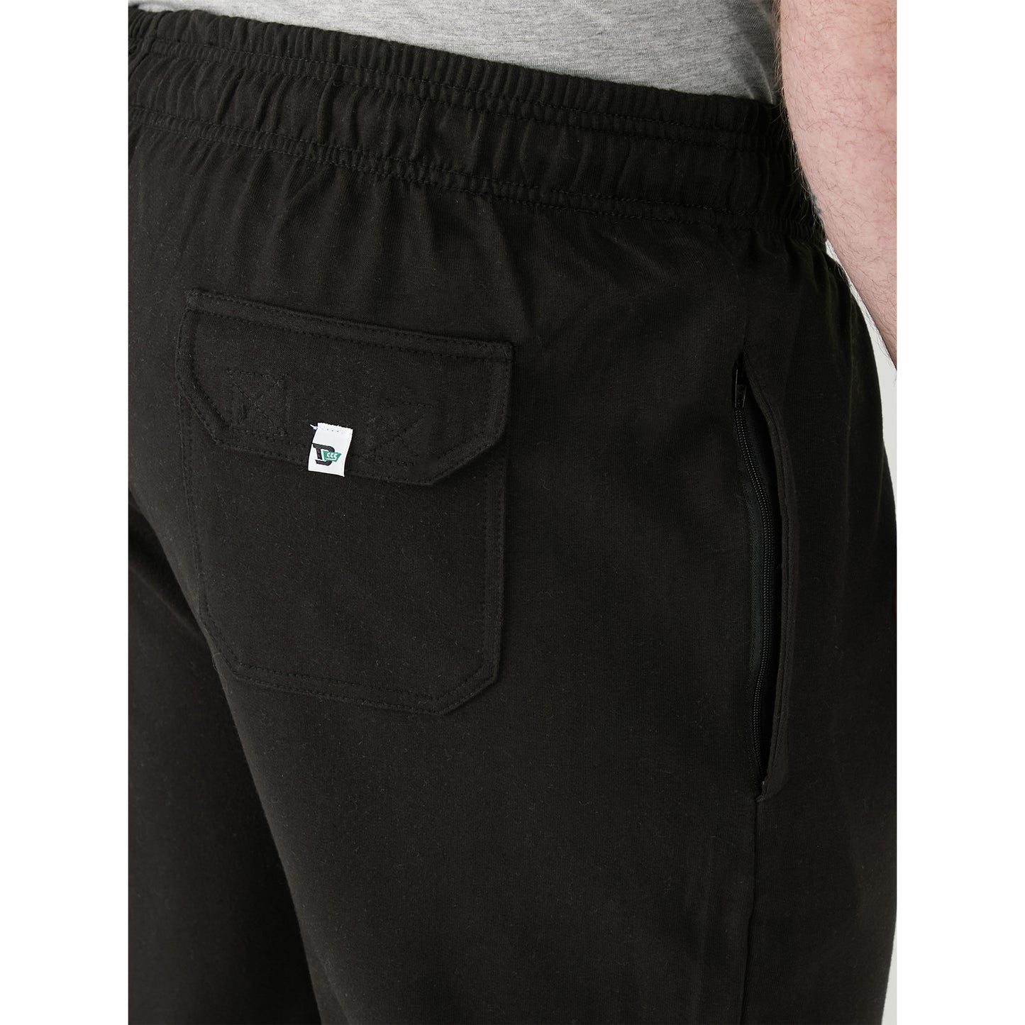 Black - Pack Shot - Duke Mens D555 Rory Fleece Lightweight Kingsize Jogging Bottoms
