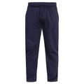 Grey - Back - D555 Mens Kingsize Rory Lightweight Fleece Jogging Bottoms