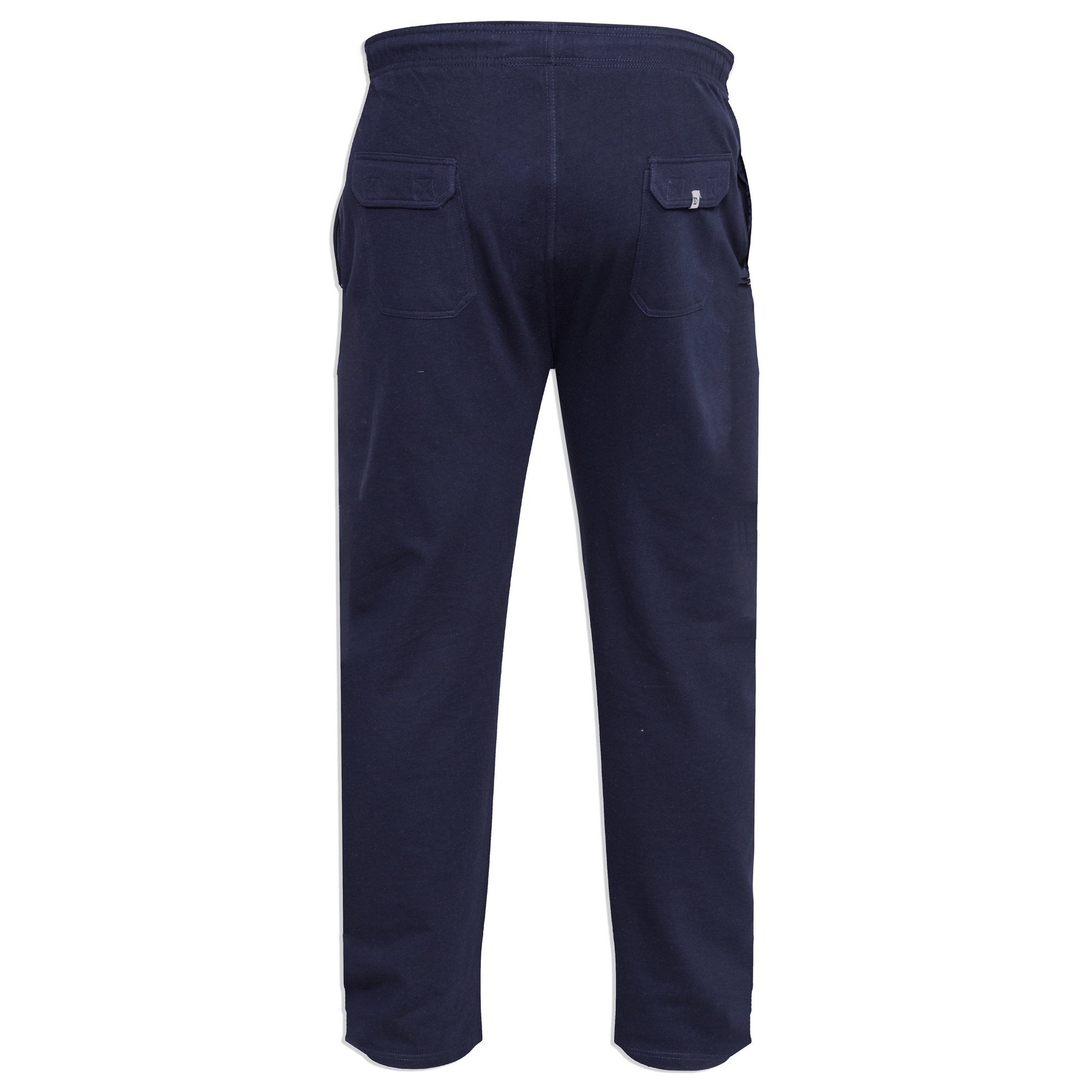 Navy - Back - Duke Mens D555 Rory Fleece Lightweight Kingsize Jogging Bottoms
