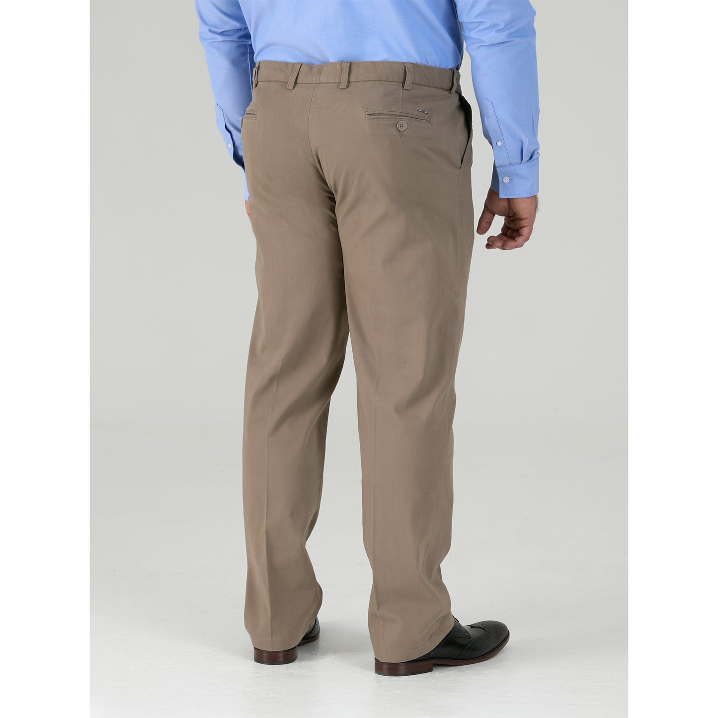 Stone - Pack Shot - Duke Mens D555 Bruno Stretch Chino Kingsize Trousers