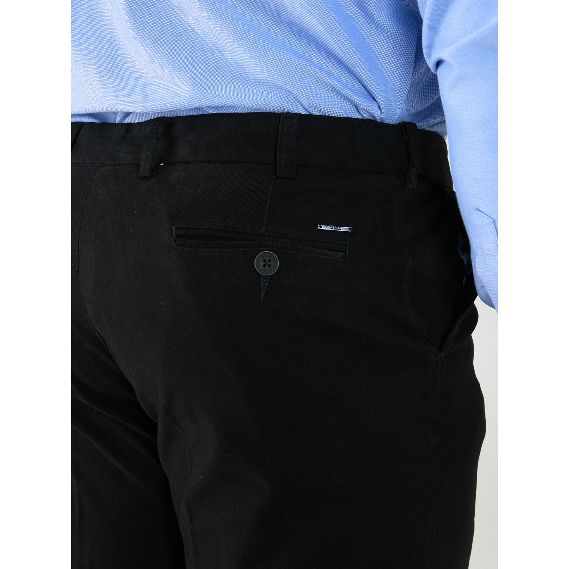 Black - Lifestyle - Duke Mens D555 Bruno Stretch Chino Kingsize Trousers