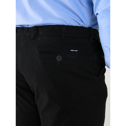 Black - Lifestyle - Duke Mens D555 Bruno Stretch Chino Kingsize Trousers