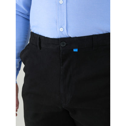 Black - Pack Shot - Duke Mens D555 Bruno Stretch Chino Kingsize Trousers