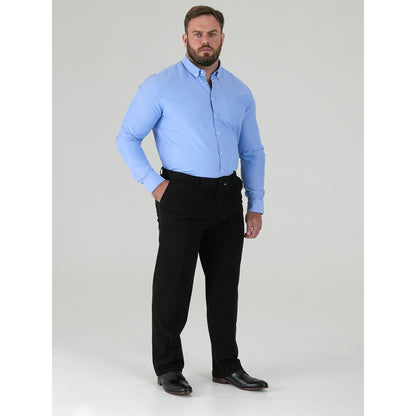 Indigo - Front - Duke Mens D555 Bruno Stretch Chino Kingsize Trousers