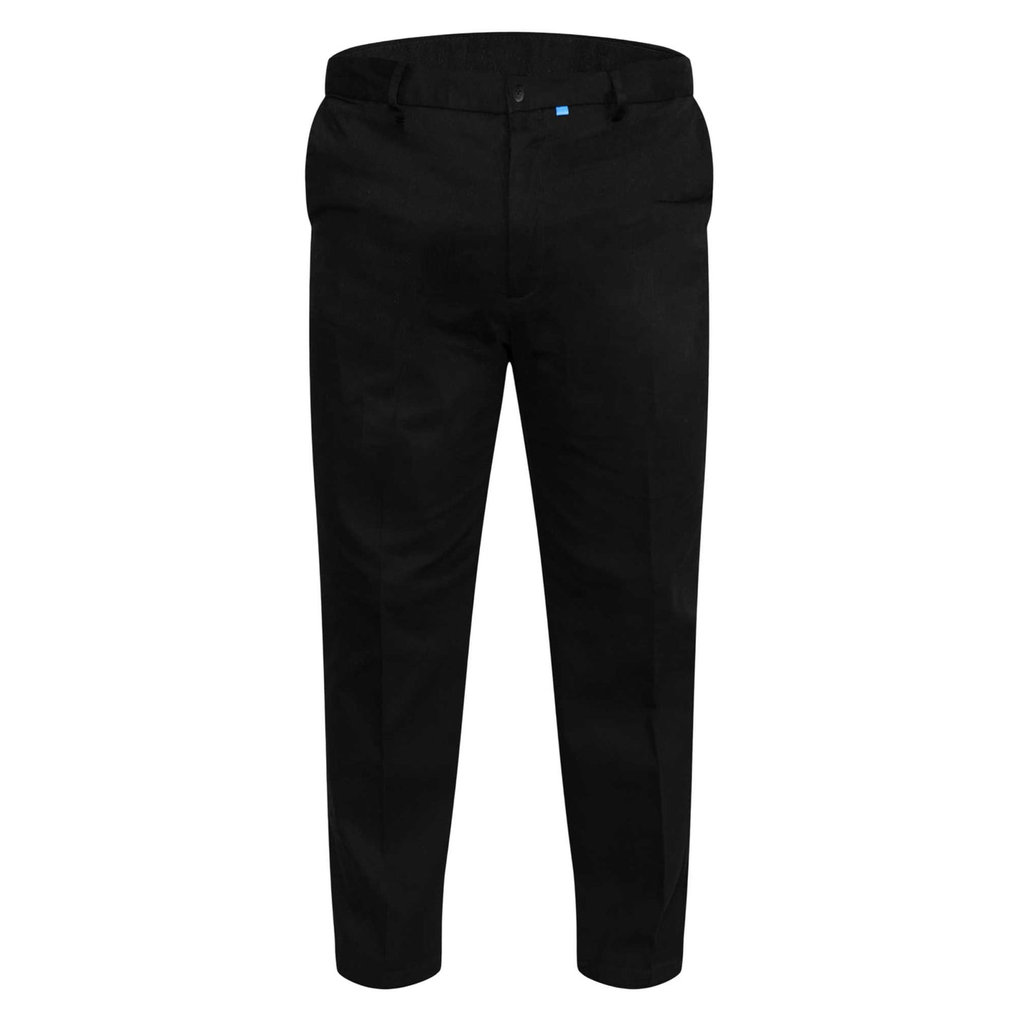 Black - Front - Duke Mens D555 Bruno Stretch Chino Kingsize Trousers