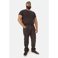 Black - Back - D555 London Mens Kingsize Balfour Comfort Fit Stretch Jeans