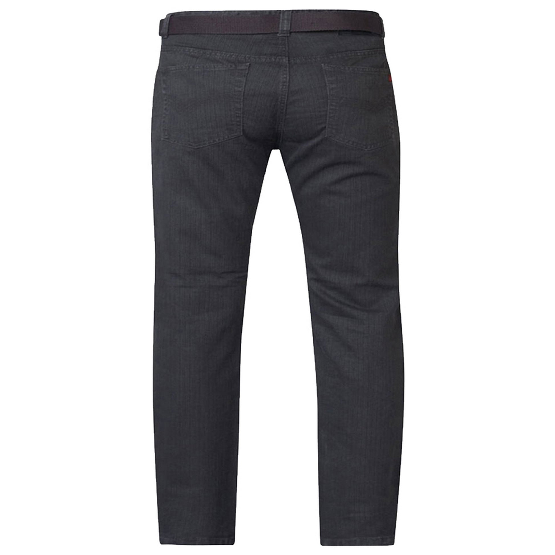 Charcoal - Back - Duke Mens D555 London Canary Bedford Cord Kingsize Trousers