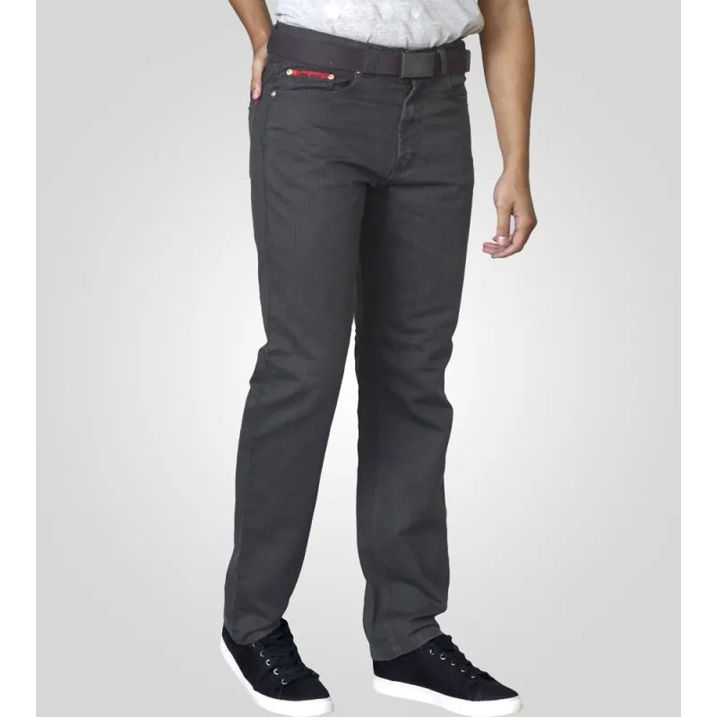 Charcoal - Lifestyle - Duke Mens D555 London Canary Bedford Cord Kingsize Trousers