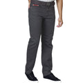 Charcoal - Side - Duke Mens D555 London Canary Bedford Cord Kingsize Trousers