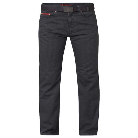 Charcoal - Front - Duke Mens D555 London Canary Bedford Cord Kingsize Trousers