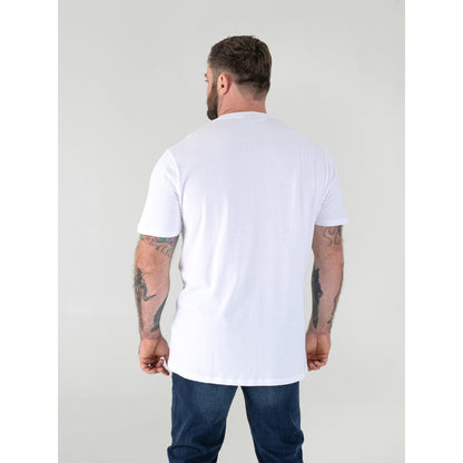 White - Lifestyle - Duke Mens D555 Flyers Crew Neck Kingsize T-Shirt