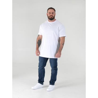 White - Pack Shot - Duke Mens D555 Flyers Crew Neck Kingsize T-Shirt