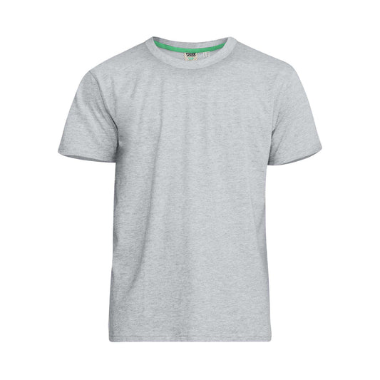 Grey - Front - Duke Mens D555 Flyers Crew Neck Kingsize T-Shirt