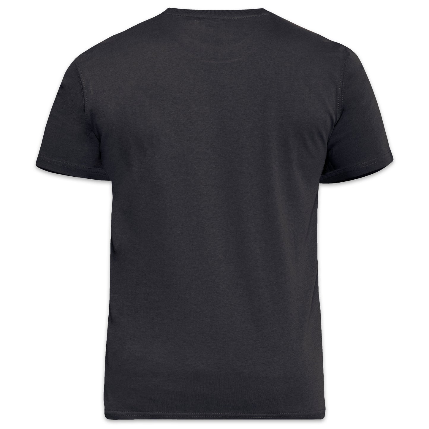 Black - Back - Duke Mens D555 Flyers Crew Neck Kingsize T-Shirt