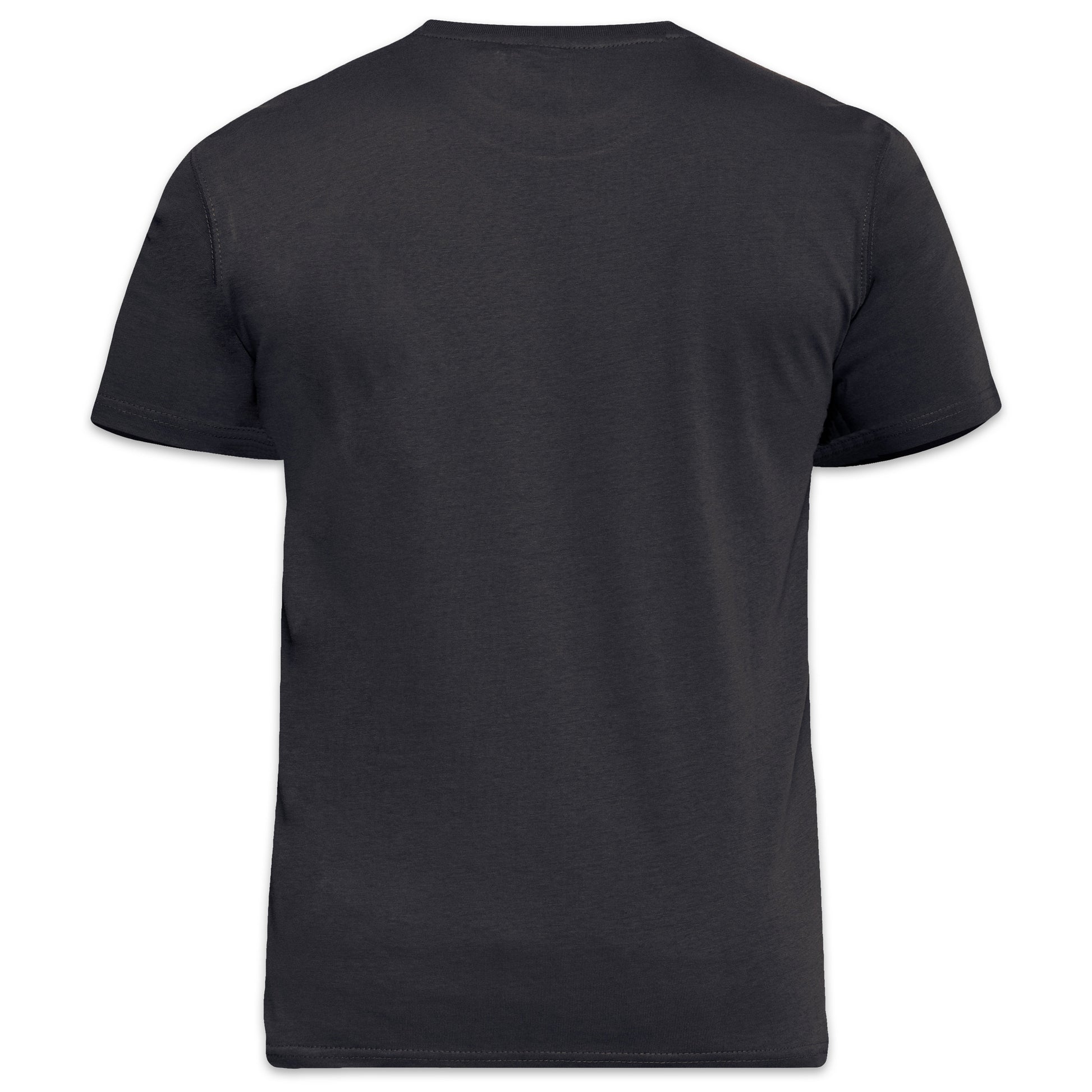 Black - Back - Duke Mens D555 Flyers Crew Neck Kingsize T-Shirt