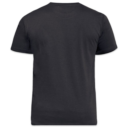 Black - Back - Duke Mens D555 Flyers Crew Neck Kingsize T-Shirt
