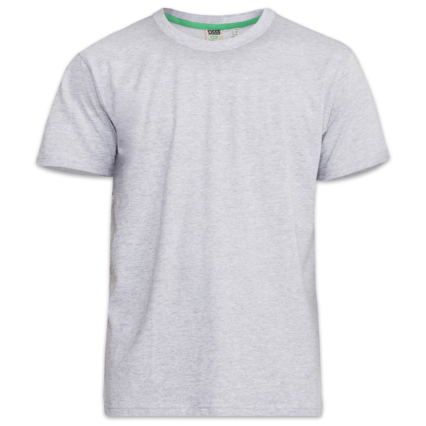Grey - Front - Duke Mens D555 Flyers Crew Neck Kingsize T-Shirt