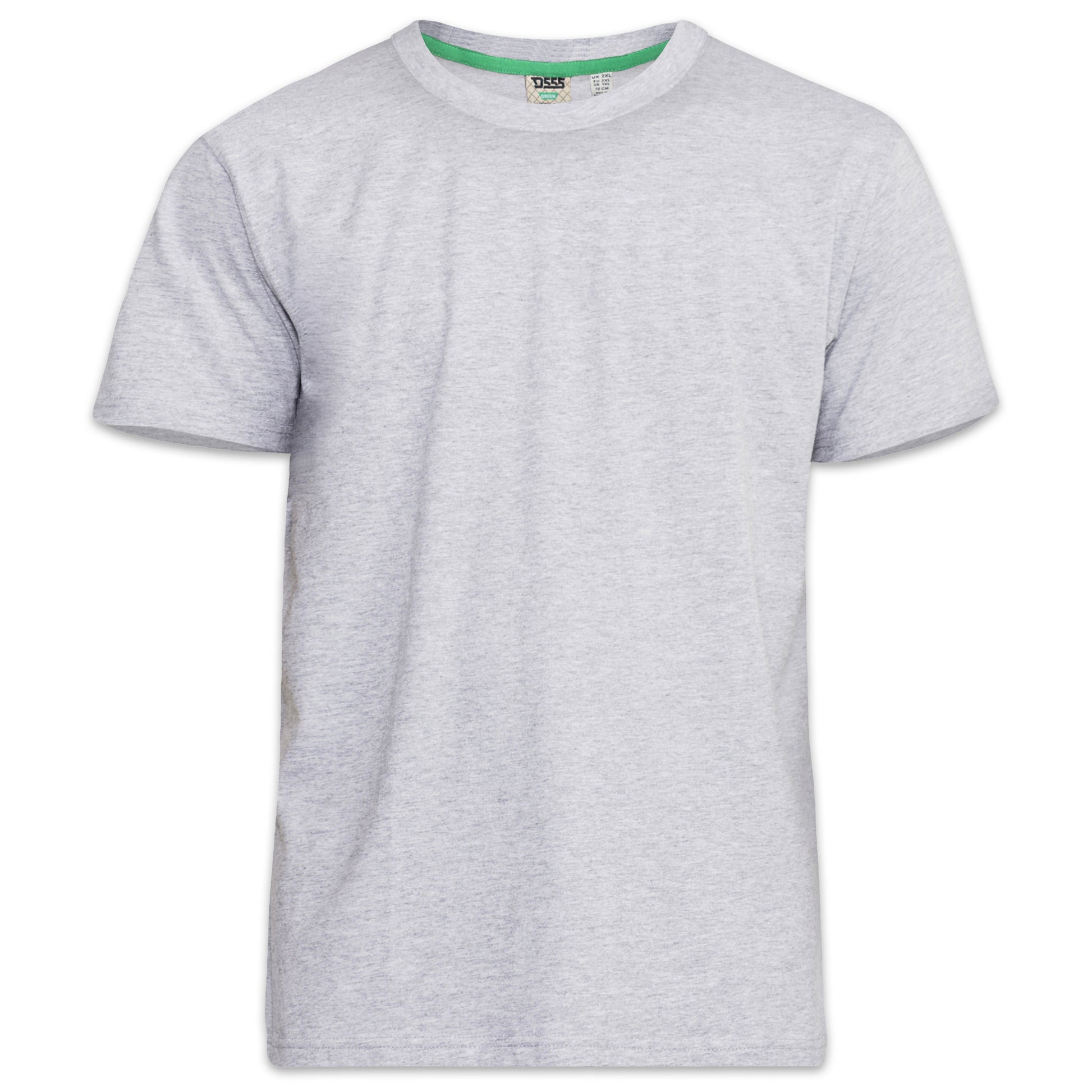 Grey - Front - Duke Mens D555 Flyers Crew Neck Kingsize T-Shirt