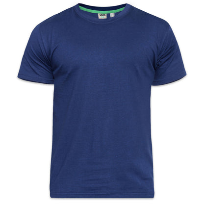 Navy - Front - Duke Mens D555 Flyers Crew Neck Kingsize T-Shirt
