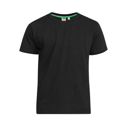 Black - Front - Duke Mens D555 Flyers Crew Neck Kingsize T-Shirt