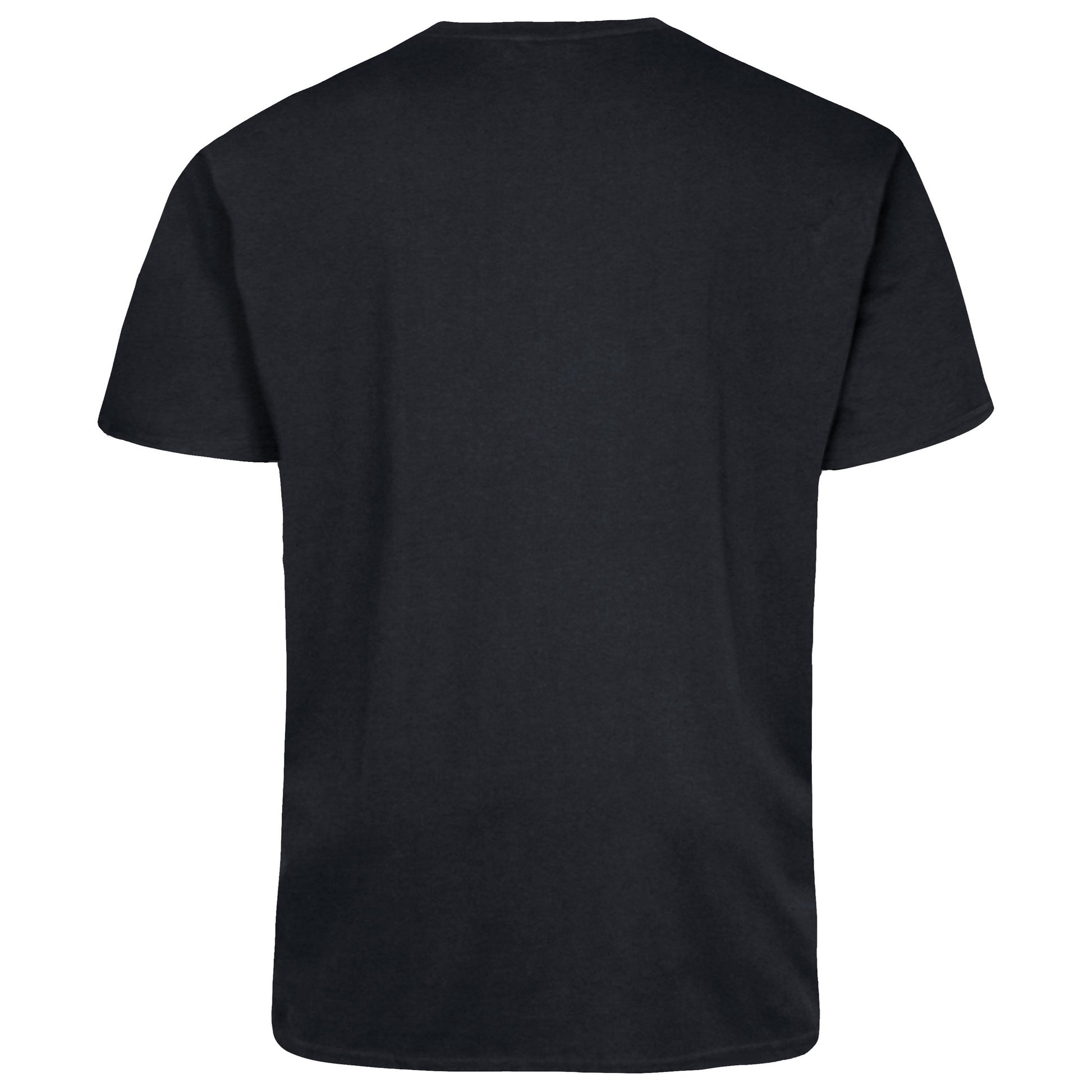 Black - Back - Duke Mens D555 Signature Cotton Kingsize T-Shirt
