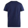 Navy - Back - D555 Mens Kingsize Signature-1 Cotton T-Shirt