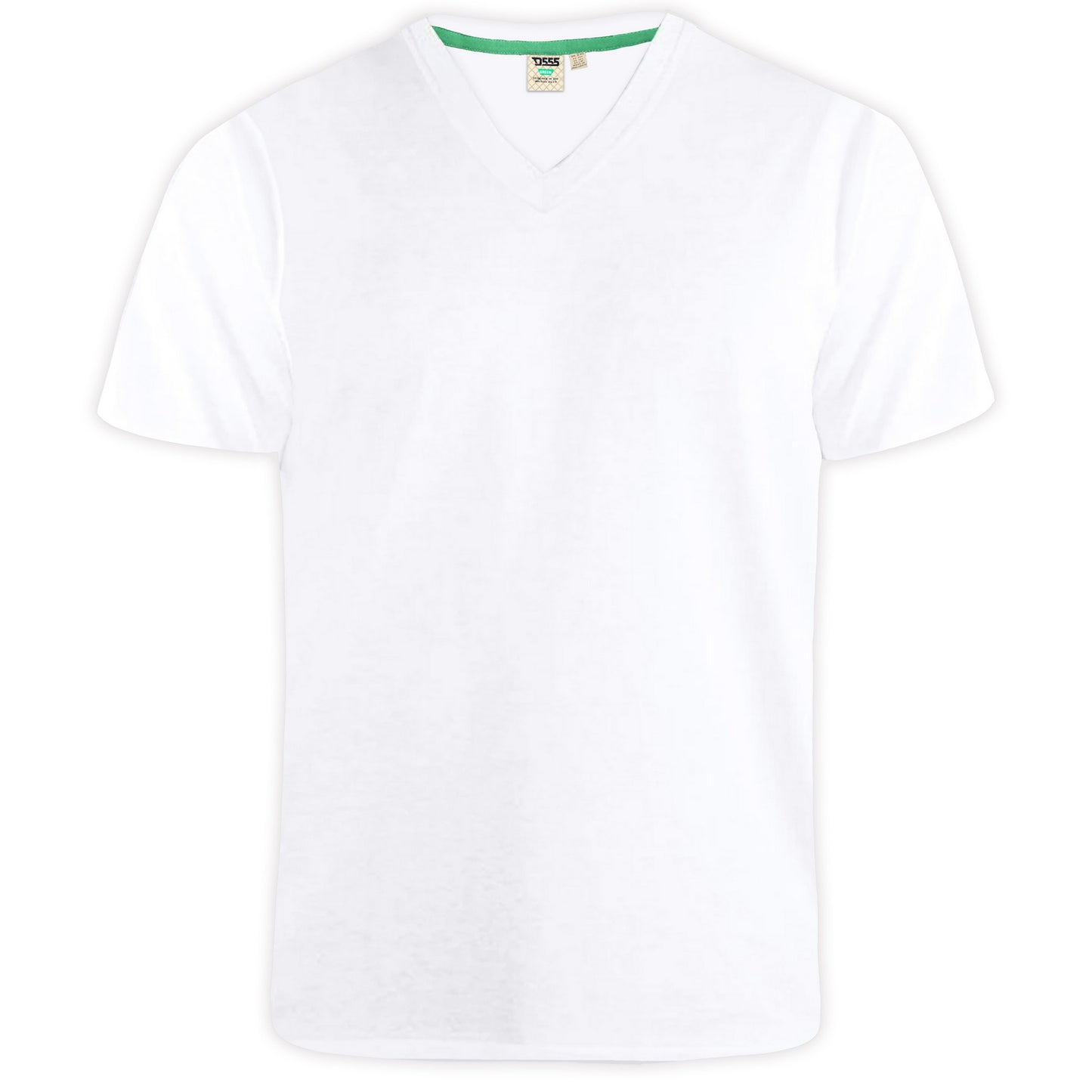 White - Front - Duke Mens D555 Signature Cotton Kingsize T-Shirt
