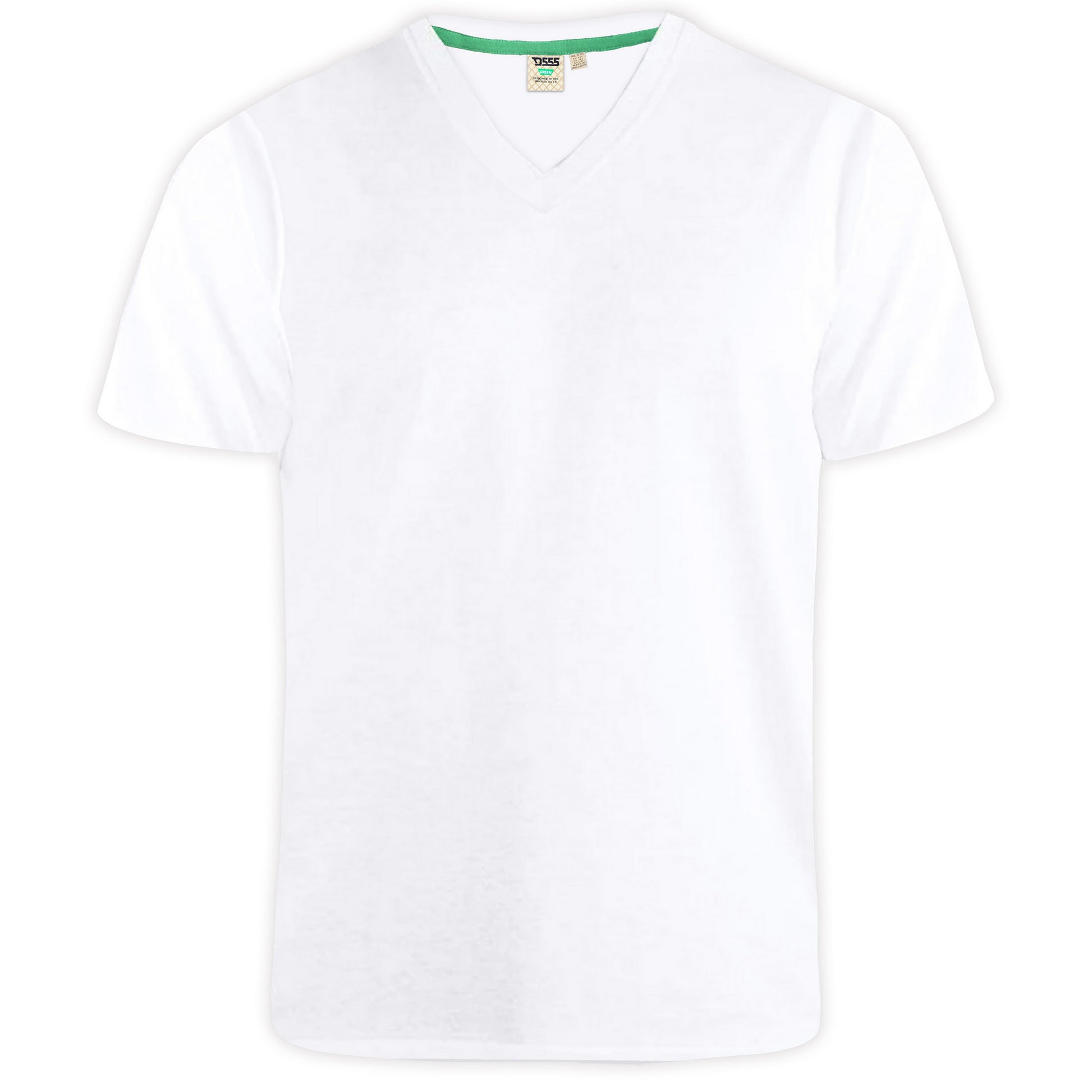 White - Front - Duke Mens D555 Signature Cotton Kingsize T-Shirt