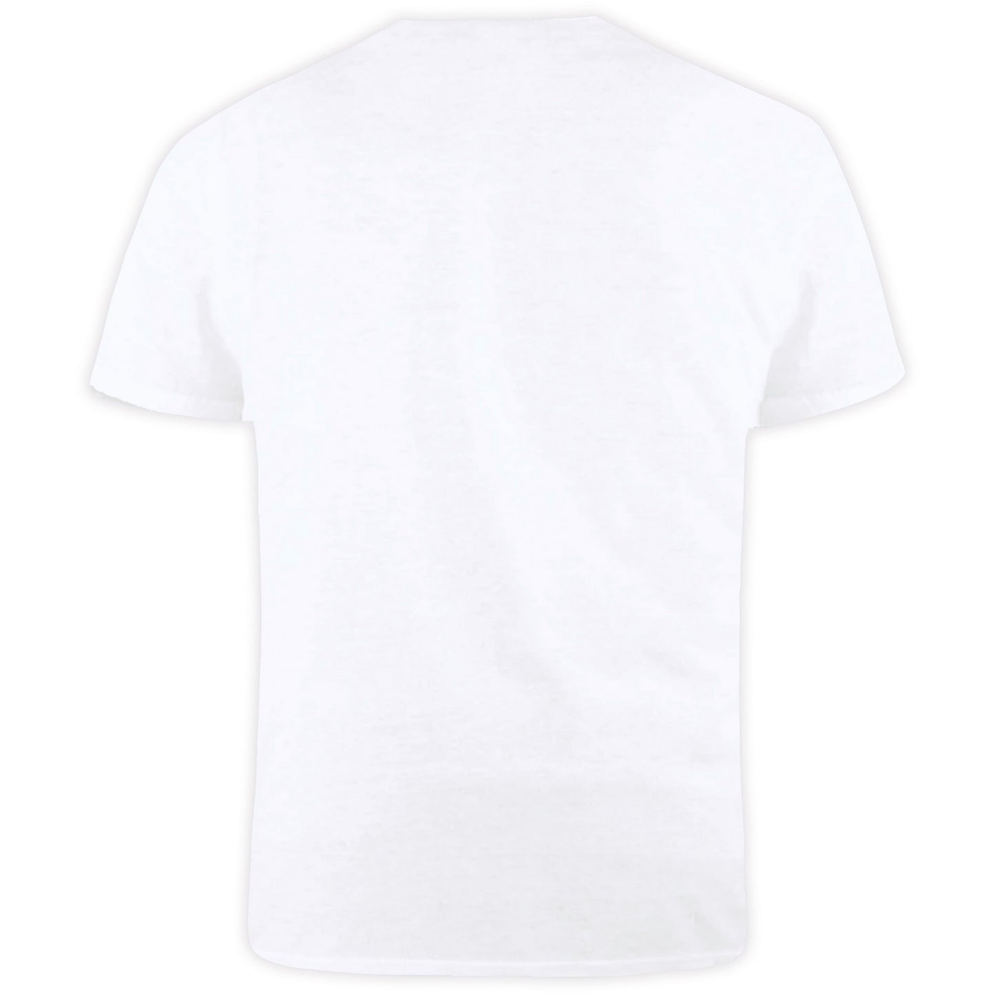 White - Back - Duke Mens D555 Signature Cotton Kingsize T-Shirt
