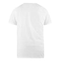 White - Back - D555 Mens Kingsize Signature-1 Cotton T-Shirt