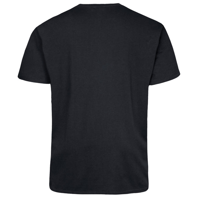Black - Back - Duke Mens D555 Signature Cotton Kingsize T-Shirt