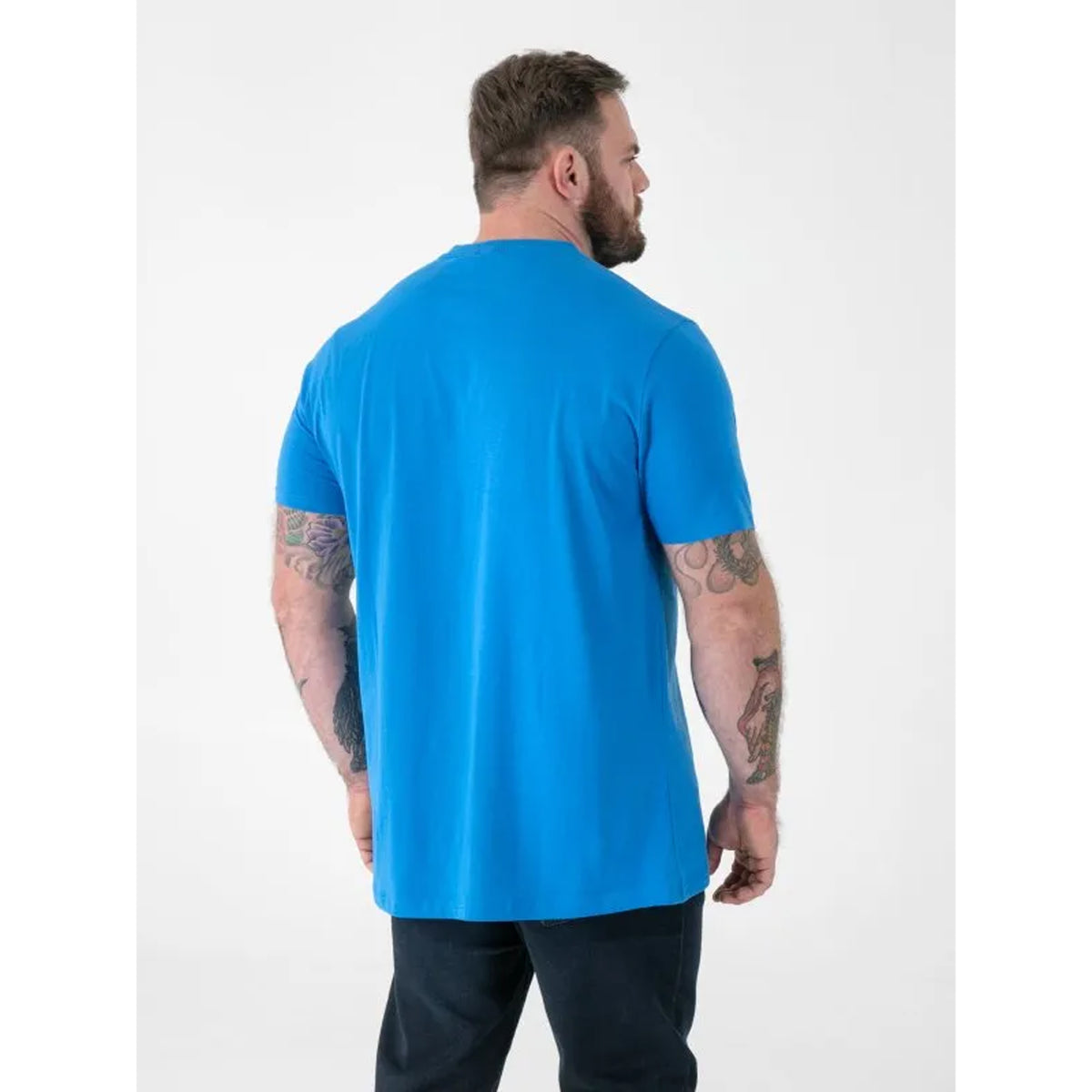 Teal - Lifestyle - Duke Mens D555 Signature Cotton Kingsize T-Shirt