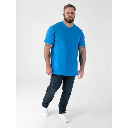Teal - Pack Shot - Duke Mens D555 Signature Cotton Kingsize T-Shirt