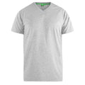 Grey - Front - D555 Mens Kingsize Signature-1 Cotton T-Shirt