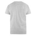 Grey - Back - D555 Mens Kingsize Signature-1 Cotton T-Shirt