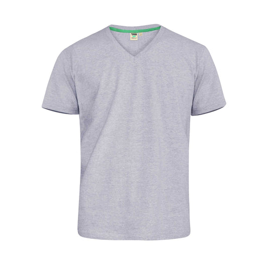Grey - Front - Duke Mens D555 Signature Cotton Kingsize T-Shirt